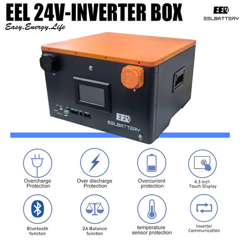 EEL DIY Batteriebox 24V V2 für 280 Ah Zellen mit JK-BMS + Display