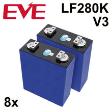 8x EVE LF280K LiFePO4 Akku Zellen 280Ah 3,2V (Vorbestellung)