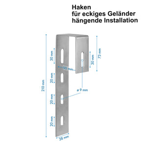 Befestigung Solarmodul Balkon Halterung Aufhängung